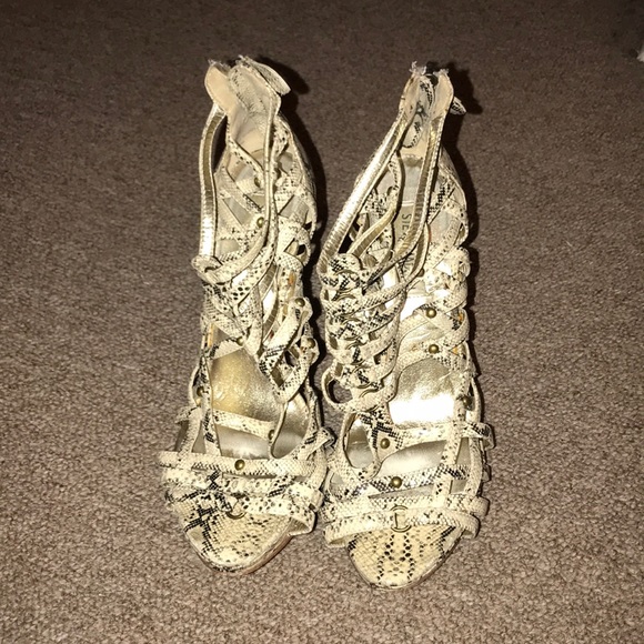 Snakeskin Sandals - Picture 1 of 2